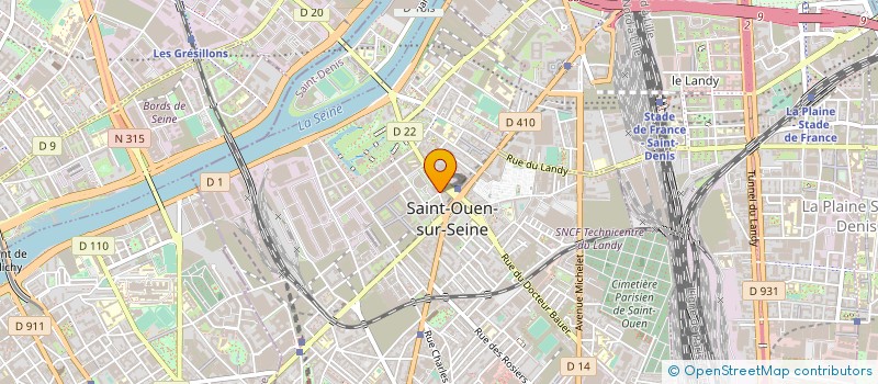 localisation de l'entreprise FJTCARA à SAINT-OUEN-SUR-SEINE