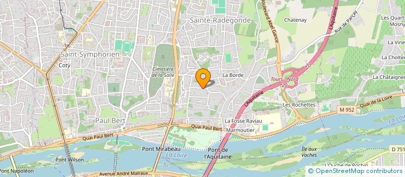 localisation de l'entreprise FJV  TOURS
