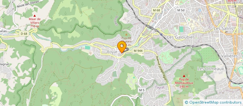 localisation de l'entreprise FK  ROYAT