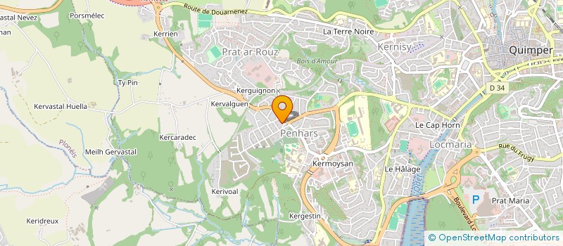 localisation de l'entreprise FK à QUIMPER