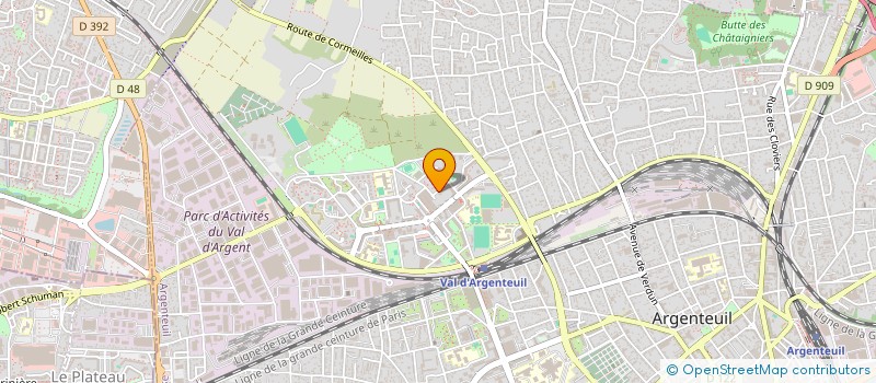 localisation de l'entreprise FK BAT  ARGENTEUIL