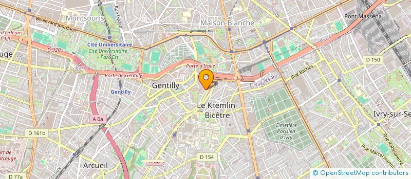 localisation de l'entreprise FK BATIMENT à GENTILLY