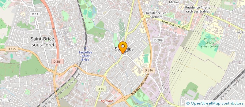 localisation de l'entreprise FK BEAUTY à SARCELLES