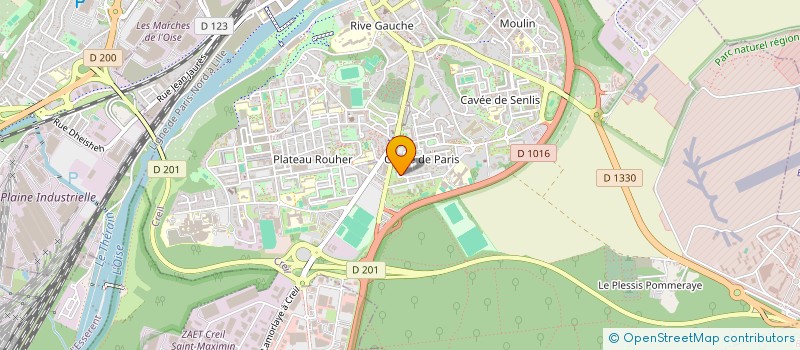 localisation de l'entreprise FK CITY FIBRE  CREIL