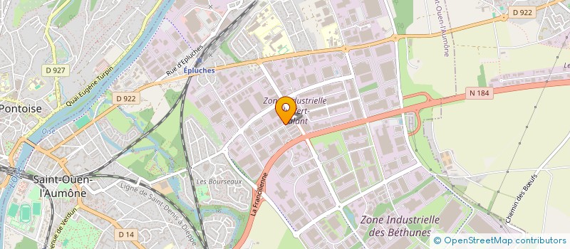 localisation de l'entreprise FK.COM à SAINT-OUEN-L'AUMONE