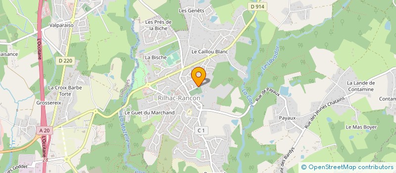 localisation de l'entreprise FK DESIGN à LIMOGES