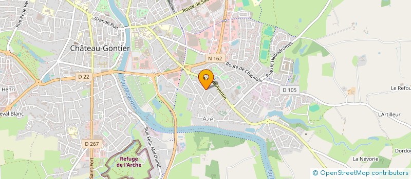 localisation de l'entreprise FK GROUP  CHATEAU-GONTIER-SUR-MAYENNE