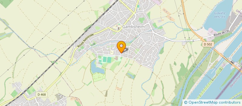 localisation de l'entreprise FK HABITAT  GAMBSHEIM