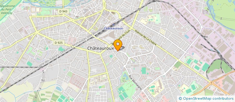 localisation de l'entreprise FK HOLDING à CHATEAUROUX