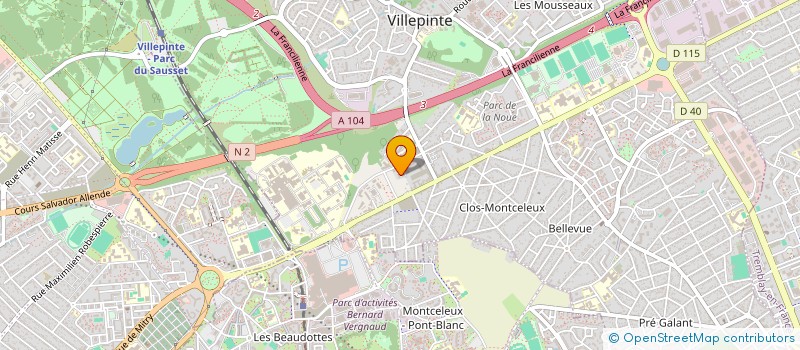 localisation de l'entreprise FK RENOV à VILLEPINTE