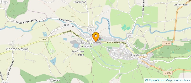 localisation de l'entreprise FK2J  LES CABANNES