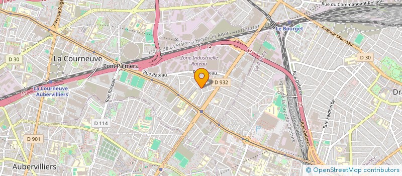 localisation de l'entreprise FKD à LA COURNEUVE