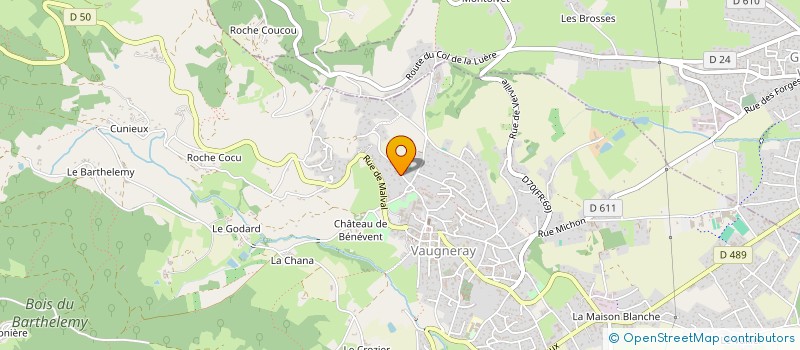 localisation de l'entreprise FKDMARKET  VAUGNERAY