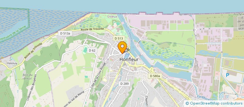 localisation de l'entreprise FKG IMMO à HONFLEUR