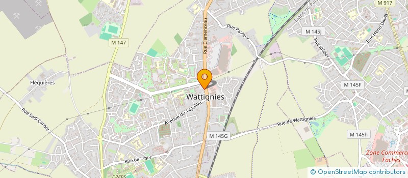 localisation de l'entreprise FKH IMMO  WATTIGNIES