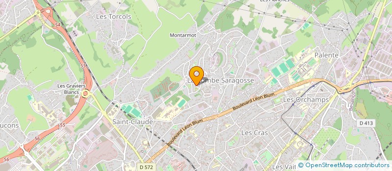 localisation de l'entreprise FKH IMMO  BESANCON