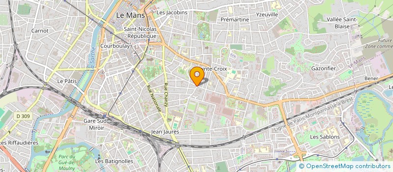 localisation de l'entreprise FKI CHARPENTE COUVERTURE à LE MANS