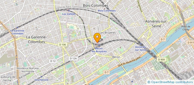 localisation de l'entreprise FKM  ASNIERES-SUR-SEINE