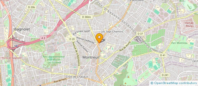 localisation de l'entreprise FKO EXPERTISE ET CONSEILS  MONTREUIL