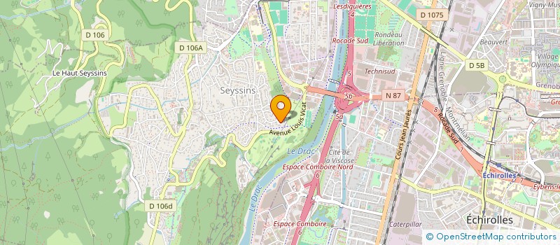 localisation de l'entreprise FKPH à SEYSSINS