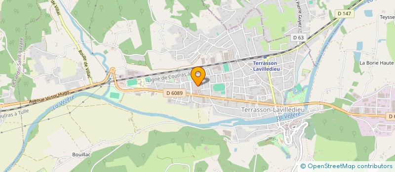 localisation de l'entreprise FL.  TERRASSON-LAVILLEDIEU