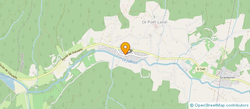 localisation de l'entreprise FL 600 EDITIONS  LE POET-LAVAL