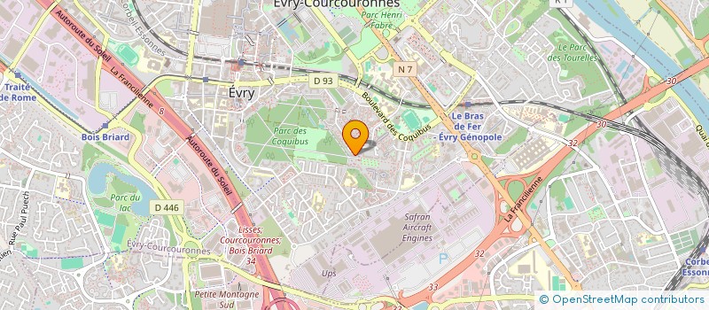 localisation de l'entreprise FL à EVRY-COURCOURONNES