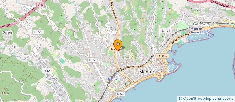 localisation de l'entreprise FL ACIER à MENTON