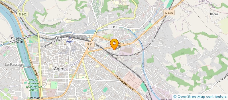 localisation de l'entreprise FL AGEN BARBUSSE  AGEN