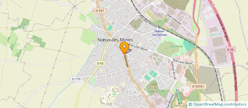 localisation de l'entreprise FL BEAUTE à NŒUX-LES-MINES