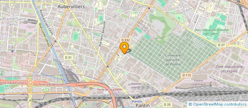 localisation de l'entreprise FL CAR  PANTIN