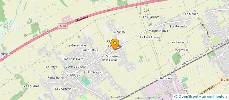 localisation de l'entreprise FL CONSULT à CHAINGY