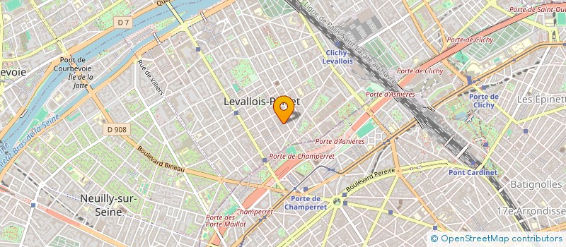 localisation de l'entreprise FL COURSES à LEVALLOIS-PERRET