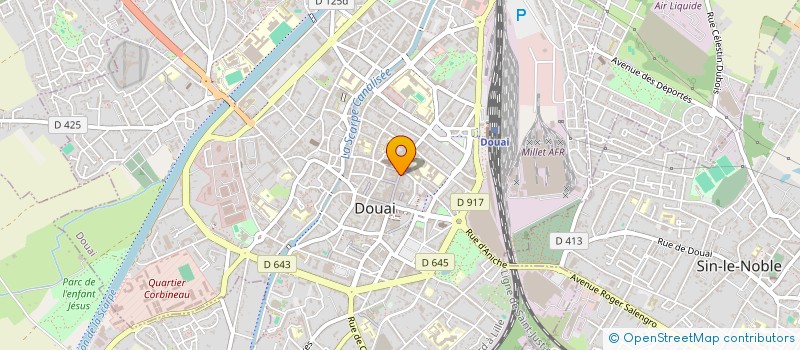 localisation de l'entreprise FL COURTAGE à DOUAI