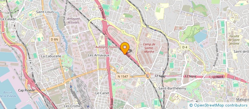 localisation de l'entreprise FL DISTRIBUTION à MARSEILLE