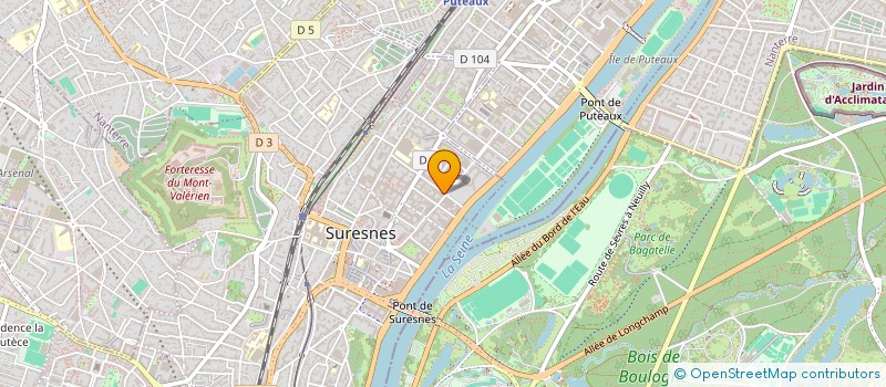 localisation de l'entreprise FL ET A  SURESNES