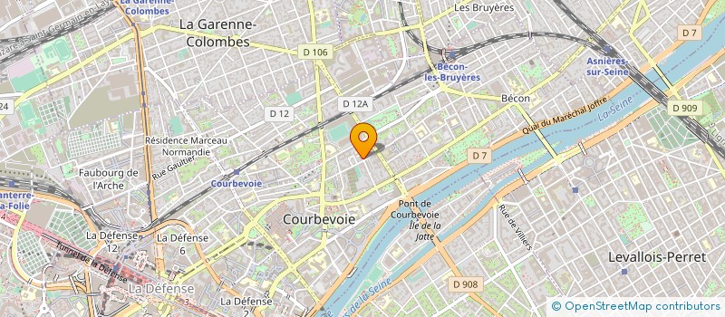 localisation de l'entreprise FL GREEN à COURBEVOIE