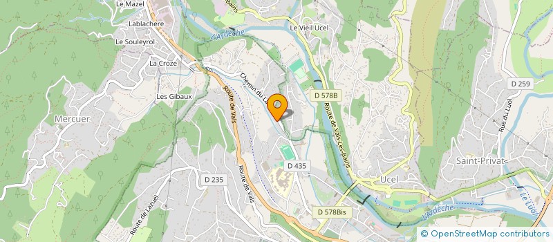 localisation de l'entreprise FL HOLDING  AUBENAS