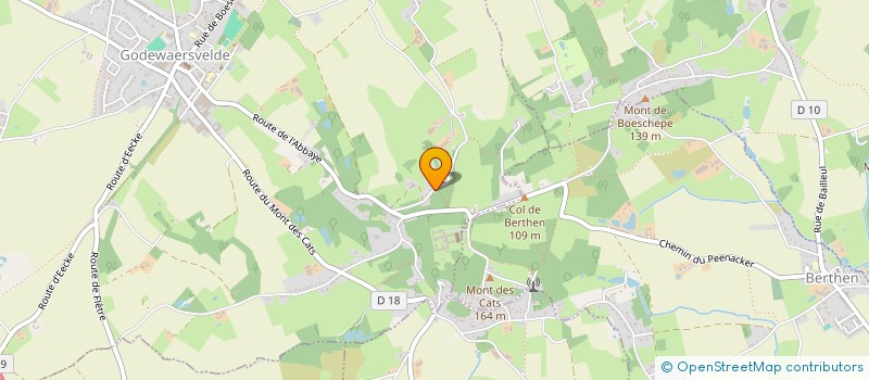 localisation de l'entreprise FL IMMO  GODEWAERSVELDE