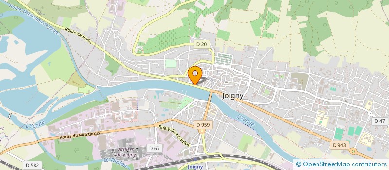 localisation de l'entreprise FL IMMOBILIER à JOIGNY