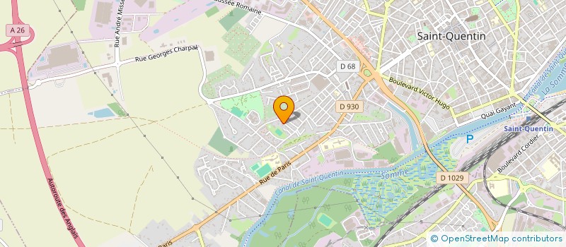 localisation de l'entreprise FL IMMOBILIER à SAINT-QUENTIN