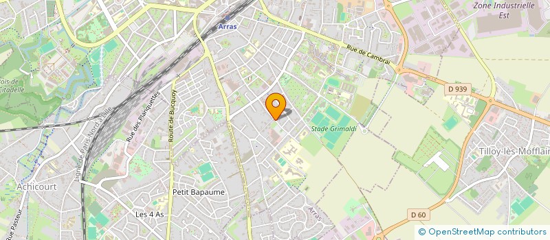 localisation de l'entreprise FL IMMOBILIER à ARRAS