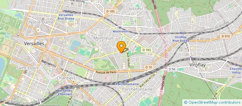 localisation de l'entreprise FL INVEST à VERSAILLES