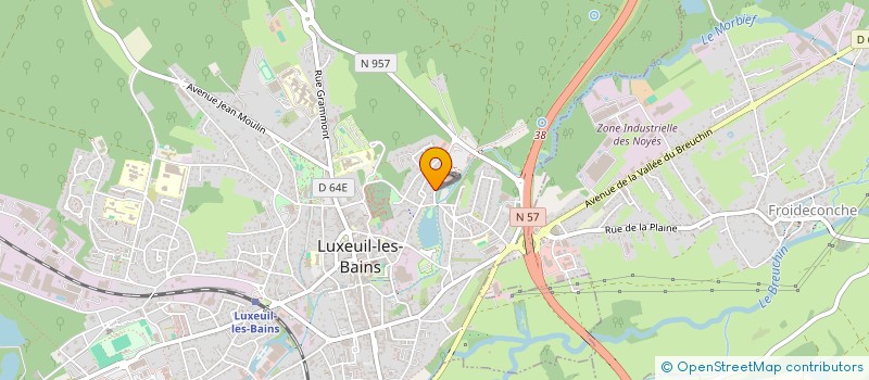 localisation de l'entreprise FL LUXEUIL à LUXEUIL-LES-BAINS