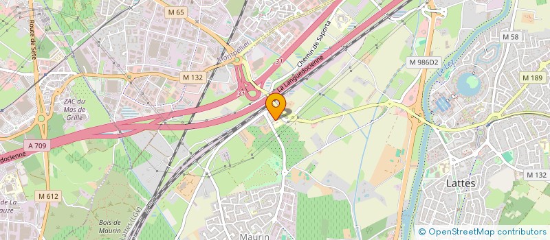 localisation de l'entreprise FL PEINTURE à LATTES