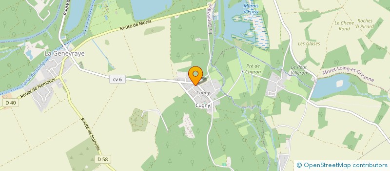 localisation de l'entreprise FL SOLS & MURS  LA GENEVRAYE