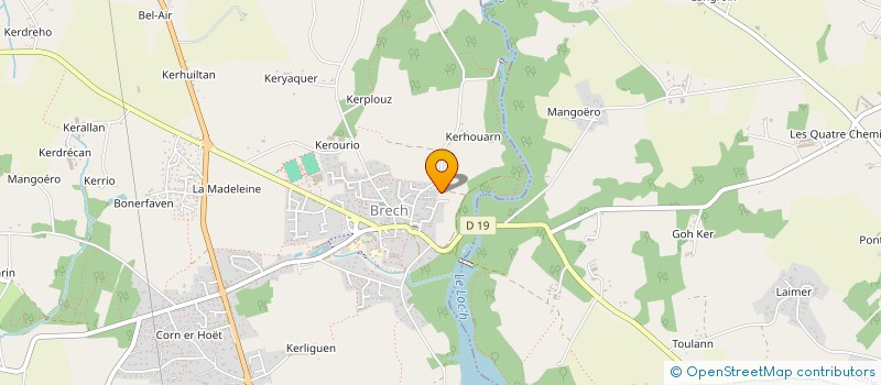 localisation de l'entreprise FL TAXI  BRECH