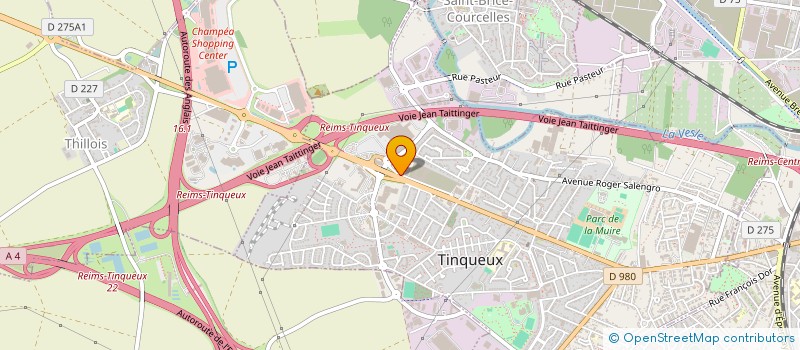 localisation de l'entreprise FL TINQUEUX  TINQUEUX