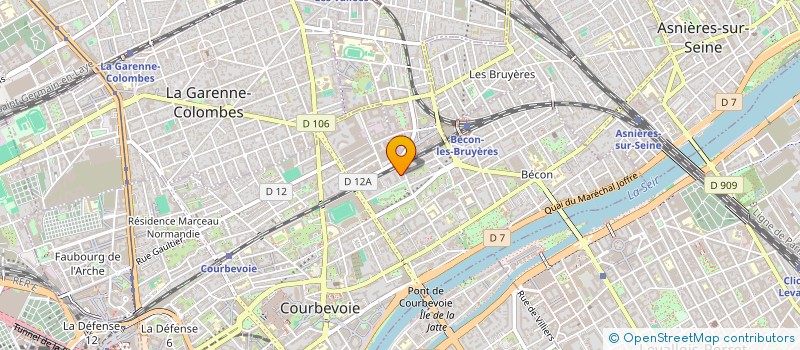 localisation de l'entreprise FL2A CONSEIL  COURBEVOIE
