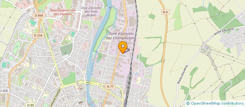 localisation de l'entreprise FL2M à AUXERRE